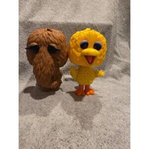 Sesame Street Mr. Snuffleupagus Big Bird Set Funko Pop! Vinyl 6 in  No Box
